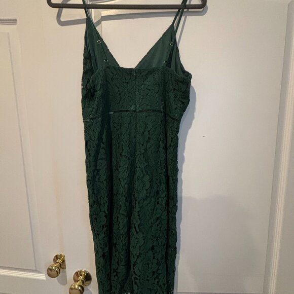 ASTR the label Green Lace Midi Dress Large - Picture 5 of 8